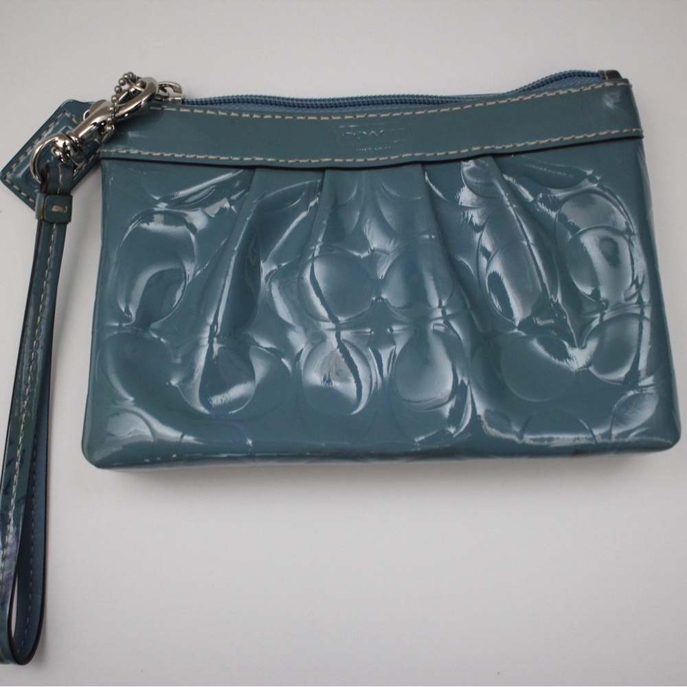 Coach Wristlet Clutch-Blue